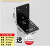 Soporte angular negro acero inoxidable ángulo de 90 grados fijación de ángulo recto soporte de hierro triangular pieza conector ferretería Soporte de estante en forma de L