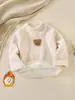 Tops Calientes para Niños con Terciopelo y Acolchado para Niños y Niñas, Sudaderas de Terciopelo de Invierno, Cuello Alto Ropa Base Caliente de Otoño e Invierno para Bebés