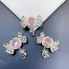 Retenção de Cor Alta Dourado Cobre Versátil Flor de Cerejeira Varinha Mágica Caixa Mágica Pulseira de Cristal Porta-Flores DIY Acessórios de Contas Feitos à Mão