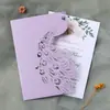 Boda Transfronteriza Hermoso Pavo Real Sobre de Invitación Boda Animal Invitación Fiesta Láser Tarjeta de Felicitación Shenzhen Punto