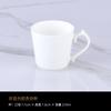 Xícara de café de porcelana óssea Phnom Penh, pequena xícara e pires de cerâmica de luxo britânica, logotipo do aparelho de café americano e europeu