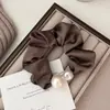 Scrunchie de Pérola Simples Elástico de Cabelo da Moda para Meninas, Doce Acessório de Cabelo para Rabo de Cavalo