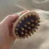 Pente Massageador Air Bag para Couro Cabeludo Pente de Sândalo para Homens e Mulheres Terapia com Raspagem na Cabeça Pente para Meridianos da Cabeça Escova Corporal de Massagem de Madeira