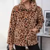 Abrigo de Felpa a Cuadros Bicolor de Botonadura Única para Mujer de Amazon Europeo y Americano Chaqueta de Forro Polar Otoño e Invierno Top