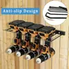 Prateleira de Metal para Armazenamento de Ferramentas Elétricas Rack de Metal para Ferramentas de Garagem Montado na Parede Organizador Prático Prateleira de Armazenamento