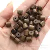 Ala de Pollo Barril de Madera Cuentas Madera Roja Cuentas Sueltas DIY Cuentas de Buda Separador Pulsera Collar Pieza de Mano Decorativo Cuentas de Barril de Madera Natural