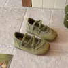 Luji2026 Verão Novo Retro Ballet Tira Cruzada Decote Baixo Mary Jane Sapatos Femininos Decote Baixo Esportivo Casual Sapatos Individuais
