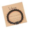 Pulseira Transfronteiriça Hot Sale 12 Constelações para Homens e Mulheres Pulseira de Contas de Pedra Ágata Pulseira para Casal Contas Elásticas Pulseira de Casal