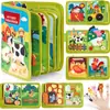 Cross-border New Felt Busy Board Children's Dressing Buckle Learning Board Portable Educação Infantil Toy Felt Board