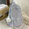 Mochila de cuadros para estudiantes, versión coreana, linda y de gran capacidad, mochila escolar ligera para la vuelta al cole con un estilo juvenil