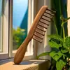 Venta Directa de Fabricante Transfronteriza Mango Largo Tira Fina Dientes Anchos Peine para Cabello Rizado Ondulado con Dientes Anchos Venta Directa de Fabricante
