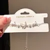 Pulseira Puxável de Resina com Zircônia, Borboleta e Flor, Fresca e Versátil, Toque de Luxo Leve e High-End, Joias Femininas