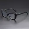 Nuevas Gafas de Alta Gama Anti-Luz Azul para Mujer 2025 Estilo Retro Europeo y Americano Versátil Combinación de Colores Ojo de Gato Gafas Planas