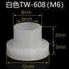 Arandela de Nylon en Forma de T Almohadilla de Paso en Forma de T Plástico de Partículas Aislantes Manguito de Tornillo Cóncavo y Convexo M2M3M4M6M8M10