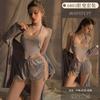 Lencería Sexy Original, Pijama Sexy con Liguero, Conjunto de Mujer con Faja de Encaje, Uniforme Apasionado con Camisón 6803
