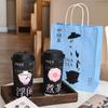 Guofeng Milk Tea Cup Descartável Comercial Copo de Bebida Quente com Pacote Camada Dupla Espessada Leite Chá Loja Especial Personalização de Copo de Papel