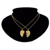 Candado de plata llave costura de amor collar estilo coreano elegante collar para pareja colgante simple versátil