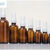 Botella de spray para aceites esenciales, de vidrio marrón, para cosméticos, emulsión, maquillaje, belleza, viajes, resistente a la luz, para perfumes, botellas separadas.