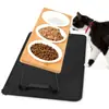 Produto Mais Vendido da Amazon no Exterior: Tigela de Comida Antivazamento, Tigela para Gatos com Proteção de Pescoço, Prato de Comida para Gatos, Tigela Dupla de Grande Diâmetro, Tigela de Alimentação para Gatos