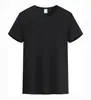 Camiseta lisa de secado rápido al por mayor de manga corta con cuello redondo personalizada para publicidad cultural, camiseta con logo impreso, ropa de trabajo de algodón para verano