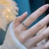 Anel Aberto de Camada Dupla Mais Vendido no TikTok para Mulheres, Design de Nicho de Luxo Leve Versátil e Moderno, Anel de Personalidade Estilo Ins