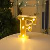 Luces de Letras LED Espejo Dorado Transfronterizas, Números, Inglés, Sorpresa Romántica de Propuesta, Luces Decorativas para Escena de Confesión