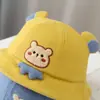 Gorro de Bebé Primavera y Otoño Delgado Gorro de Pescador para Bebé Otoño e Invierno Niños y Niñas Lindo Súper Lindo Sombrilla Gorro de Cubeta