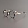 9745 Gafas Linde Sin Tornillos Estilo Novio Personalizado Doble Puente Montura Piloto Titanio Puro Ultraligero Montura de Gafas Ligera