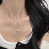 Nuevo collar de perlas Shijia de calabaza de nicho de lujo, estilo chino, sencillo y ligero, de plata de ley S925, con cadena de lana y borlas para mujer
