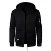 Nueva Sudadera con Capucha de Punto Jacquard Casual Deportiva para Hombre
