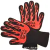 Guantes de barbacoa de aramida ignífugos antideslizantes resistentes a altas temperaturas de 500 grados, aislamiento para barbacoa, venta al por mayor de fábrica