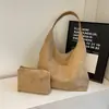 Bolsa de Ombro Retro de Camurça Transfronteiriça Feminina 2026 Nova Tendência Moda Grande Capacidade Bolsa Tote Mãe-Filha