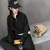 Conjunto Coreano para Niñas Primavera y Otoño 2026 Nuevo Sudadera con Cuello Alto Pantalones de Pierna Ancha Deportivo Moderno Conjunto de Dos Piezas para Niños Medianos y Grandes Tendencia