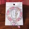 Pulsera de Cristal Estilo Nuevo con Cuentas de Hielo de Colores y Colgante de Diamante, Joyería Única para Mujer, Regalo Perfecto para una Amiga Cercana