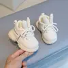 Zapatos Casuales para Niños Pequeños Zapatos de Invierno Suaves para Bebés con Forro de Felpa Zapatos de Algodón de Caña Alta Botas de Nieve para Niños y Niñas