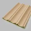 Painéis de grade madeira-plástico com veios de madeira maciça, grade de fibra de bambu-madeira, painel de fundo de TV sem pintura, painéis pequenos da Grande Muralha, painéis de proteção de parede, grade