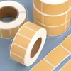 Pegatinas de Papel de Embalaje Marrón para Notas Se Pueden Escribir en el Rollo Autoadhesivo Pegamento Mate en la Parte Posterior en Blanco Impermeables Pegatinas para Marcar Artículos