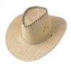 Sombrero de vaquero occidental de borde grande para exteriores de primavera y otoño, sombrero de papiro transpirable, sombrero parasol, sombrero de caballero, sombrero mongol para hombre