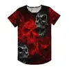 Verão 2023 novo venda direta da fábrica transfronteiriça impressão digital 3D masculina logo de carro corrida motocicleta T-shirt de secagem rápida