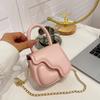 Bolso infantil de estilo coreano, moderno, sencillo, para padres e hijos, con cadena, minibolso cuadrado, estilo retro, para salir y llevar con accesorios.
