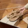 Sandálias Romanas Retro de Dedo Simples e Estilosas para Mulheres, Perfeitas para Férias de Verão, Chinelos com Solado Plano