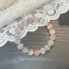 Pulsera de Piedra Ojo de Gato de Colores, Temperamento Fresco y Dulce, Joyería Versátil de Gama Alta de Nicho para Mujeres