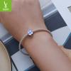 Yinziyun nueva pulsera de trébol de cuatro hojas de plata s925 cuentas cristal de ensueño diy cuentas de la suerte cuentas sueltas BSC733