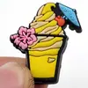 Comida PVC Cola Macia Adesivo Capa de Celular Decoração Boneca Avião Acessórios Joias DIY Acessórios Atacado