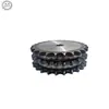 Acero 45 Piñón Estándar de Tres Filas Accesorios de Transmisión Industrial Juego Completo con Una Cadena de Tres Filas 1 Pulgada 16A-3 Número de Dientes 12