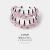 Faixa de Cabeça Retro Resistente com Strass Design de Nicho Rejuvenescedora Elegância Francesa Com Dentes Antiderrapante Não Cai Acessórios para Faixa de Cabeça