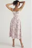 2023 Amazon comercio exterior verano elegante moda alta gama tirante estilo suave vestido falda estilo mujer