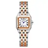 Nuevo Reloj Cuadrado para Mujer Moda Elegante Reloj de Cuarzo Estudiante Números Romanos Correa de Acero Resistente al Agua Reloj para Mujer Estilo Comercio Exterior