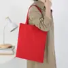 Bolsa de Lona Estampa Personalizada Logo Padrão Unissex Alunos Aula Estudo Trajeto Bolsa Loja Evento Promoção Bolsa