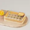 Forma de Cubos de Gelo com Enchimento de Água, Bandeja de Gelo Doméstica Tipo Prensa de Grau Alimentício, Caixa para Fazer Gelo na Geladeira, Caixa de Armazenamento de Cubos de Gelo Congelados